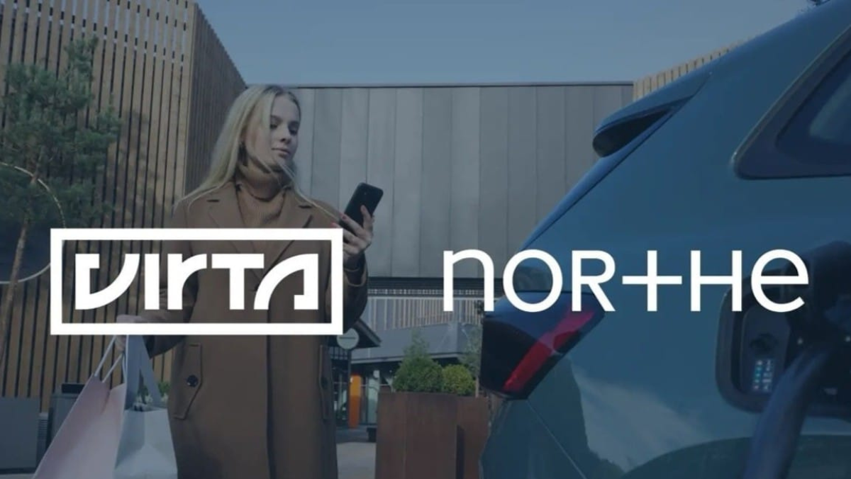 Virta and Northe branding illustrating consolidation in electric fleet charging platforms